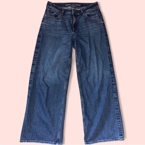 American Eagle Outfitters Blue Flare Wide Leg Jeans